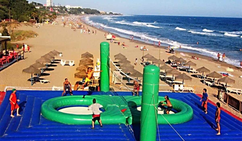 weird sports in the world- bossaball