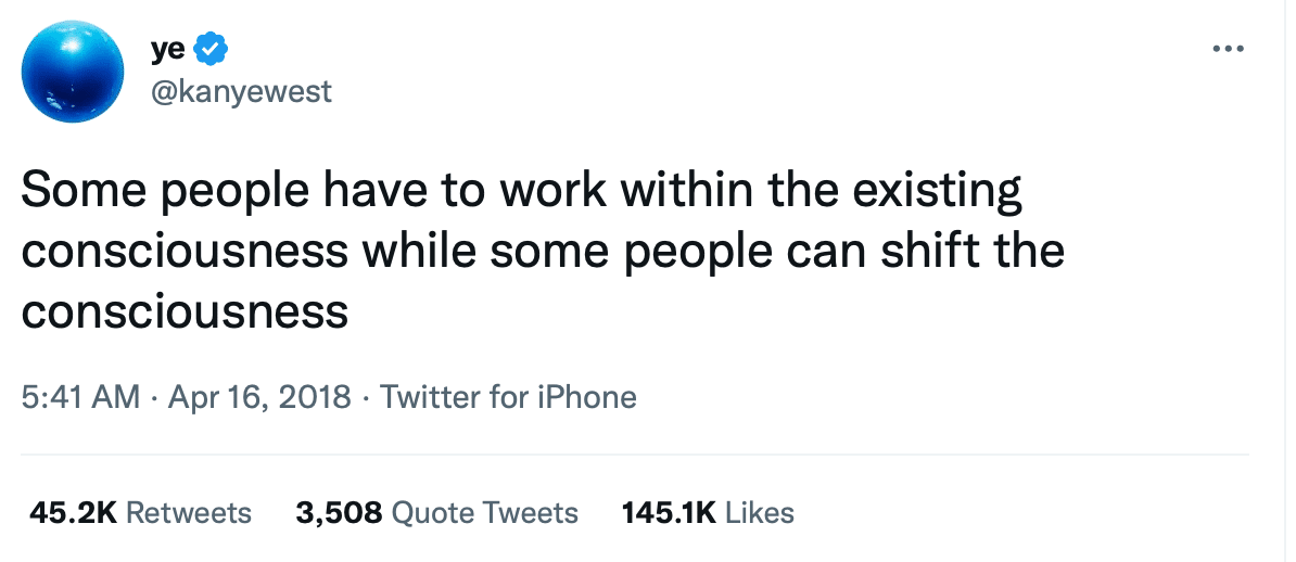 Kanye West twitter