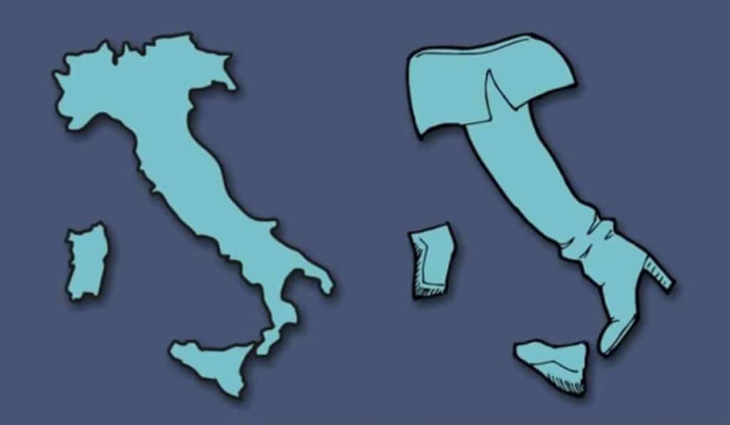 Italy-weirdly shaped country