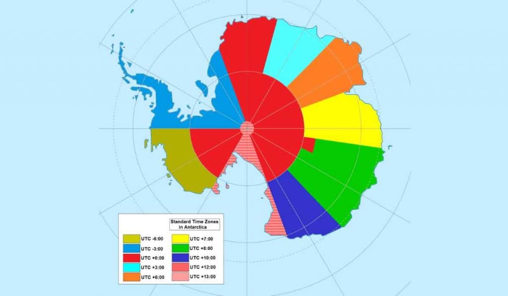 Time zones in Antarctica