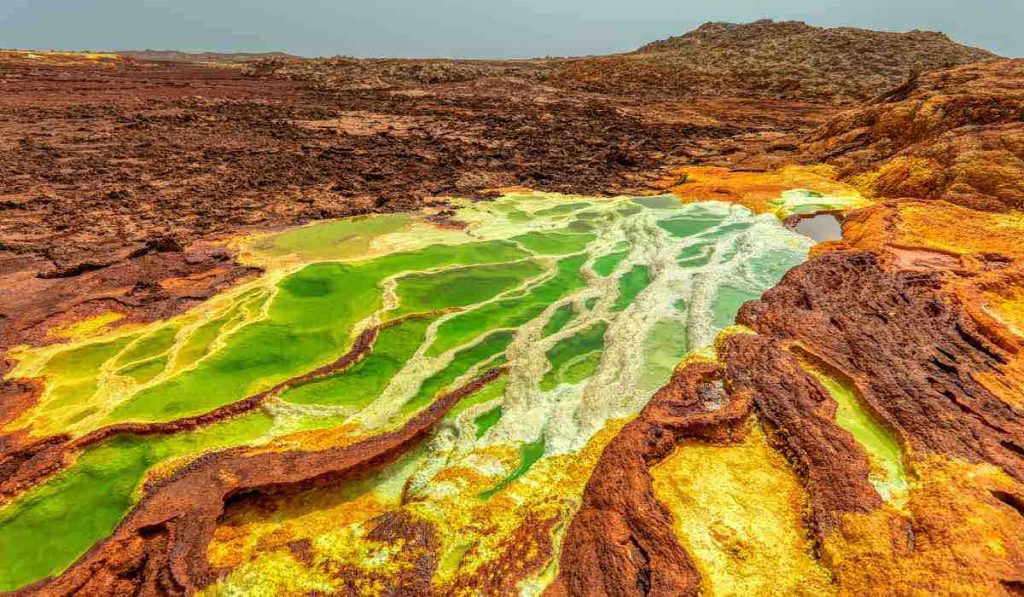 uninhabited place - Danakil Depression in Ethiopia