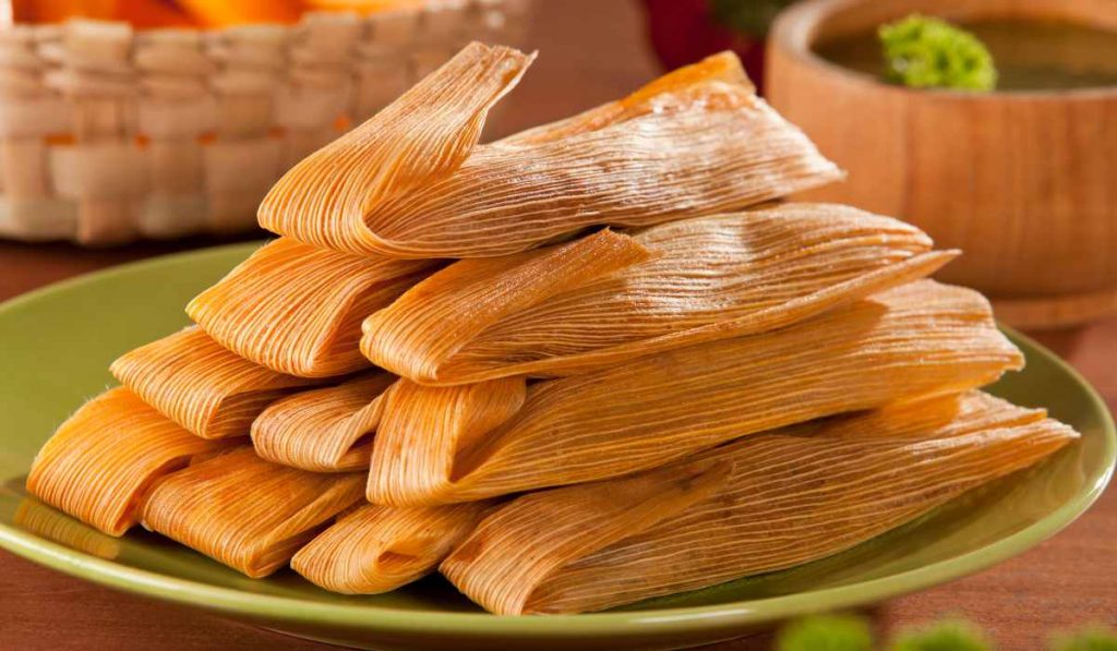 Giving homemade tamales in Mexico for New Years