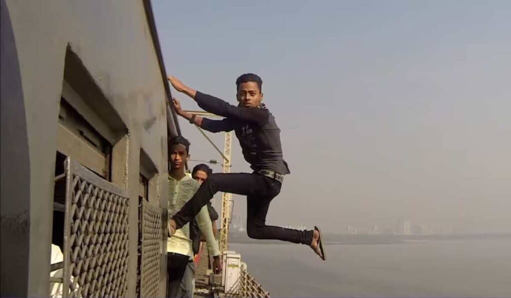 unusual hobby of train surfing