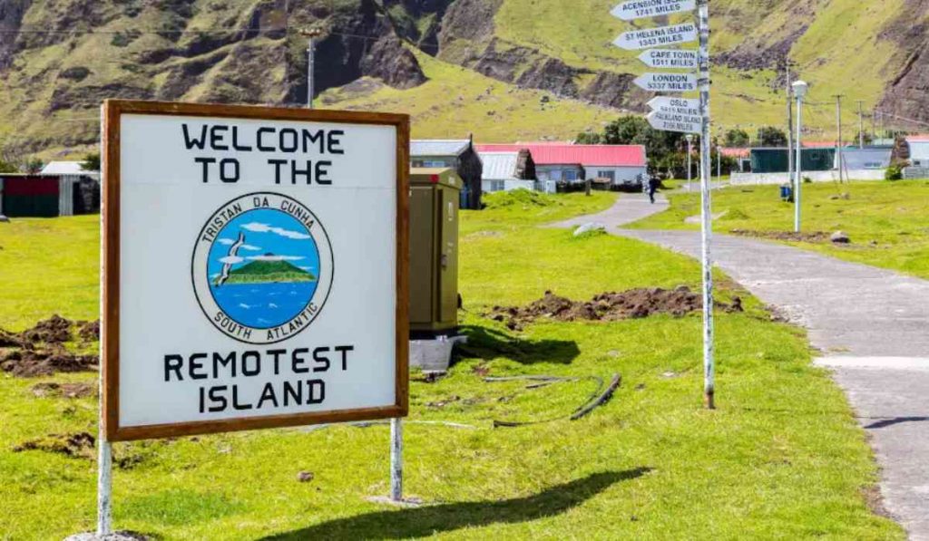 the most remote island - Tristan da Cunha