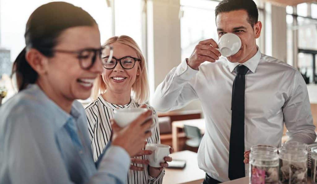 Coffee badging is a cool gen z slang