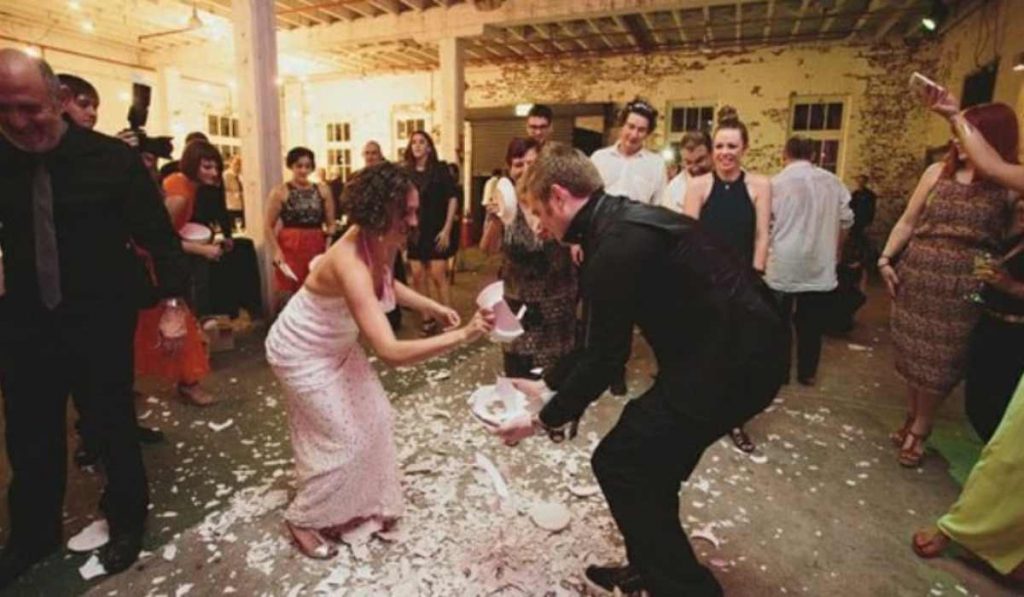 Polterabend custom in Germany is a strange wedding ritual