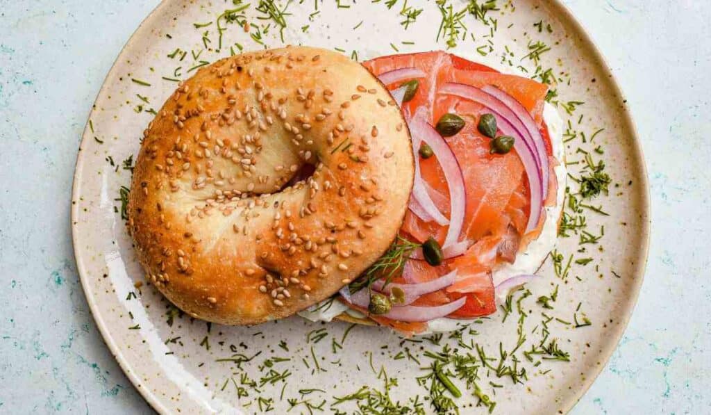 Donut Served As A Bagel - April fools day food prank