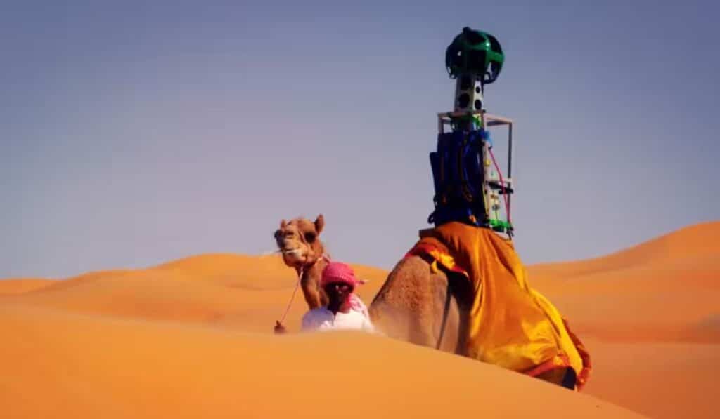 Google Maps uses camels to capture Street View images