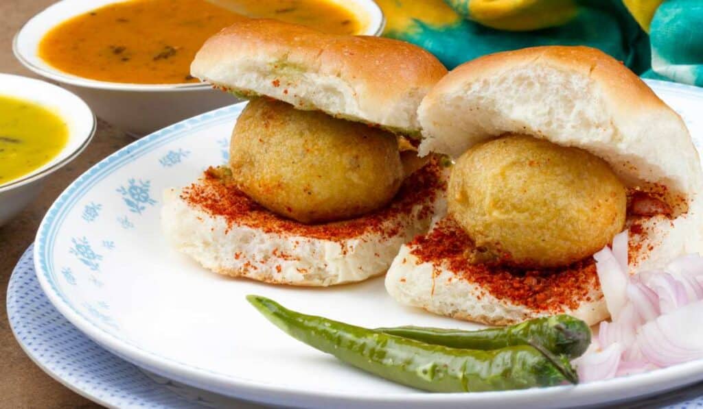 Vada pav - popular Indian street food