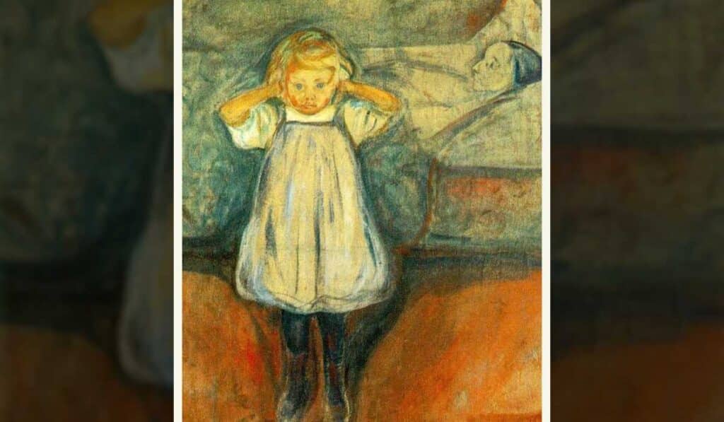 Death and the Child by Edvard Munch - cursed painting