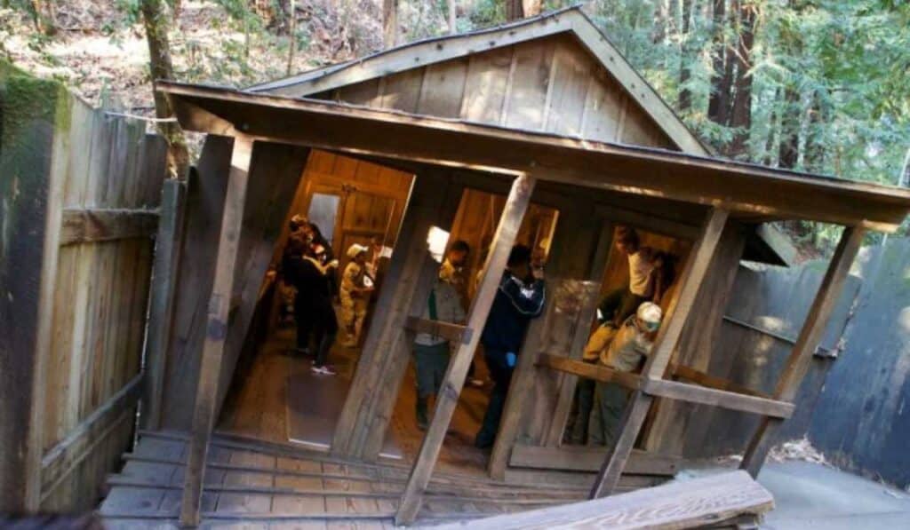 Mystery Spot in California where gravity doest work