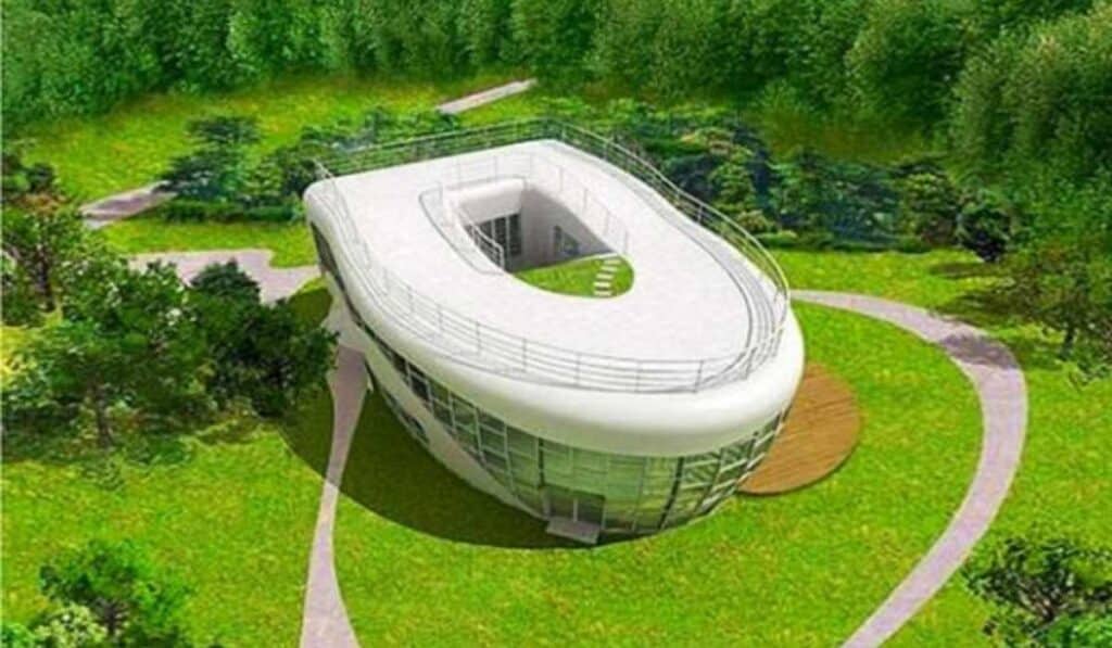 The unusual toilet house in South Korea