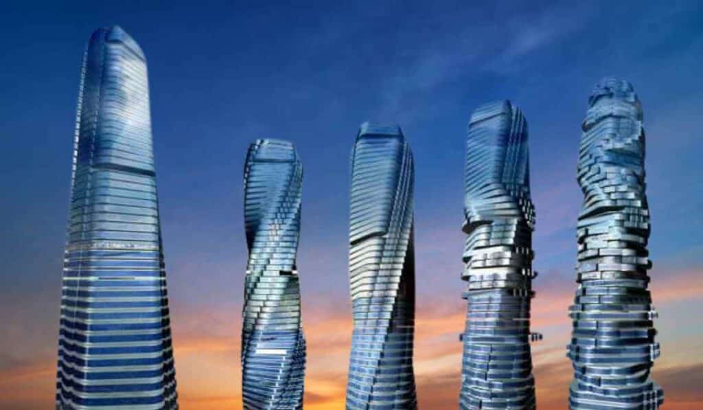 Dynamic Rotating Tower - unusual architectural designs