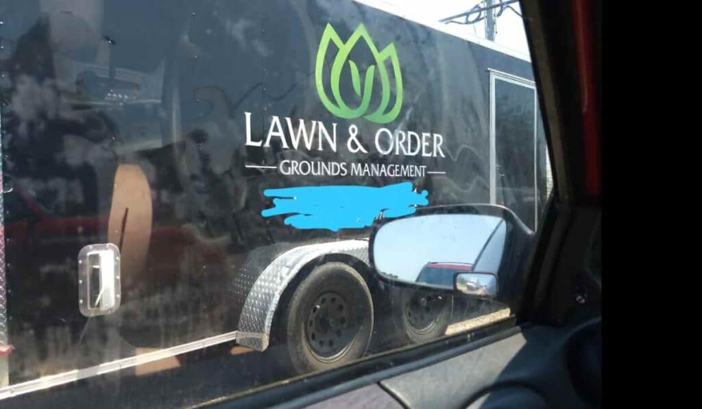 Lawn & Order - funny landscaping company name