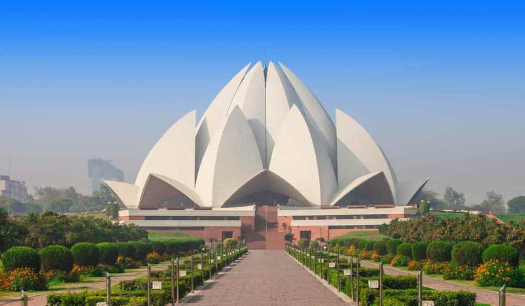 Lotus Temple - an unusual architectural building