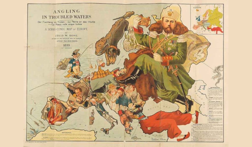Angling In Troubled Waters - Strangest map in the world