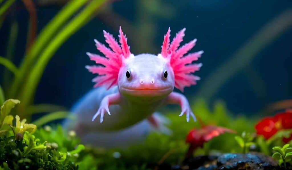 Axolotl - animal with unusual facial features