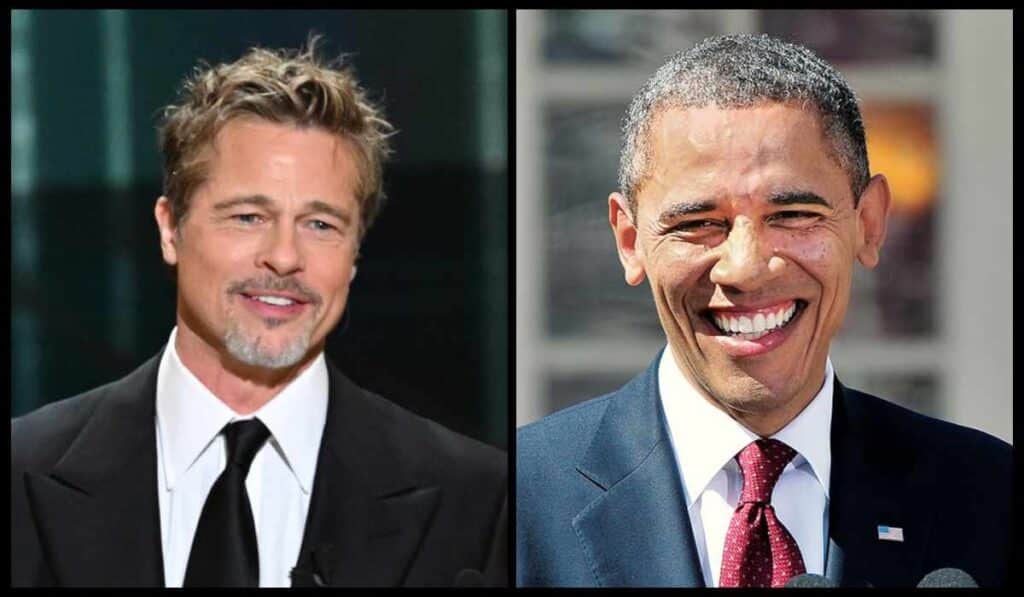 Brad Pitt And Barack Obama - celebrities you didn't know were related