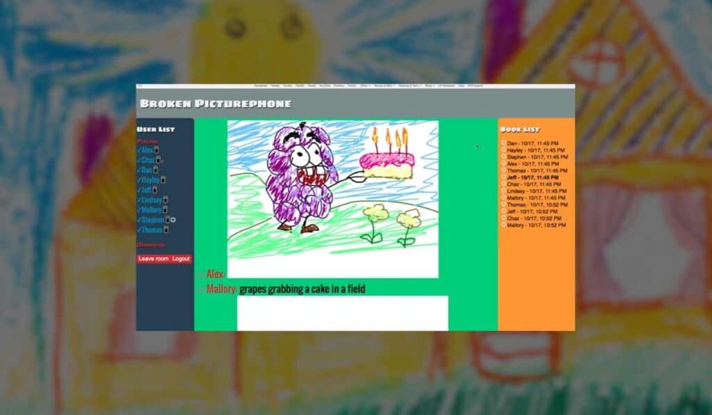 Broken PicturePhone - multiplayer browser games to play with friends
