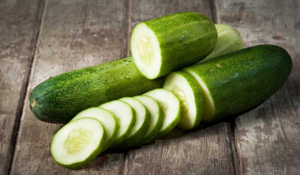 Cucumbers are commonly a veggie technically a fruit