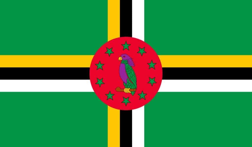 Dominica flag has bird on it