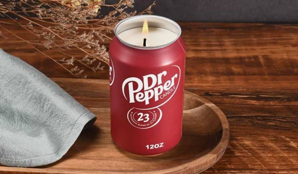 ridiculous items to buy - Dr Pepper scented candle
