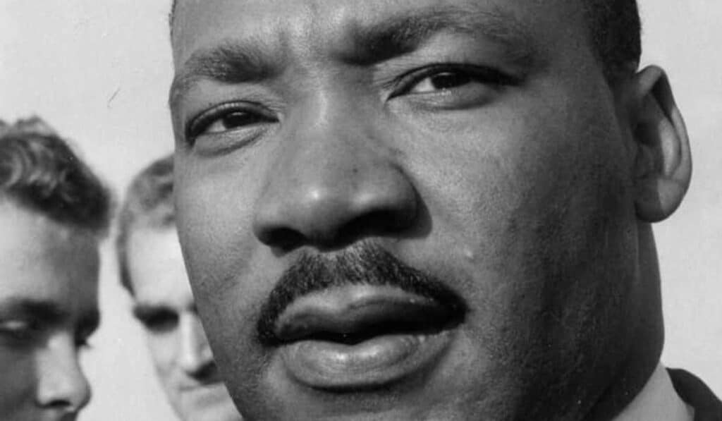 Iconic mustache of Dr. Martin Luther King