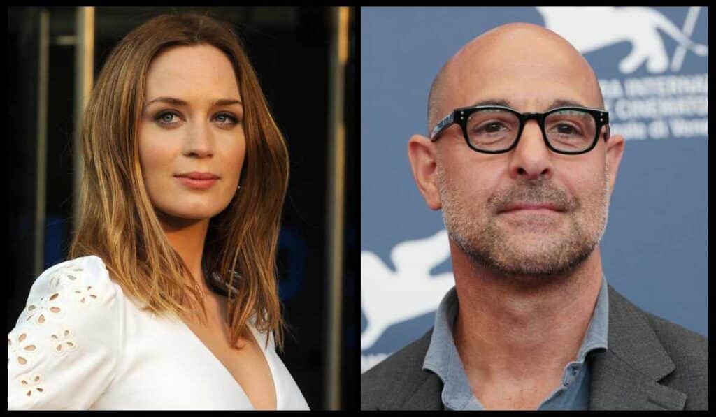 famous celebrities who are related - Emily Blunt And Stanley Tucci