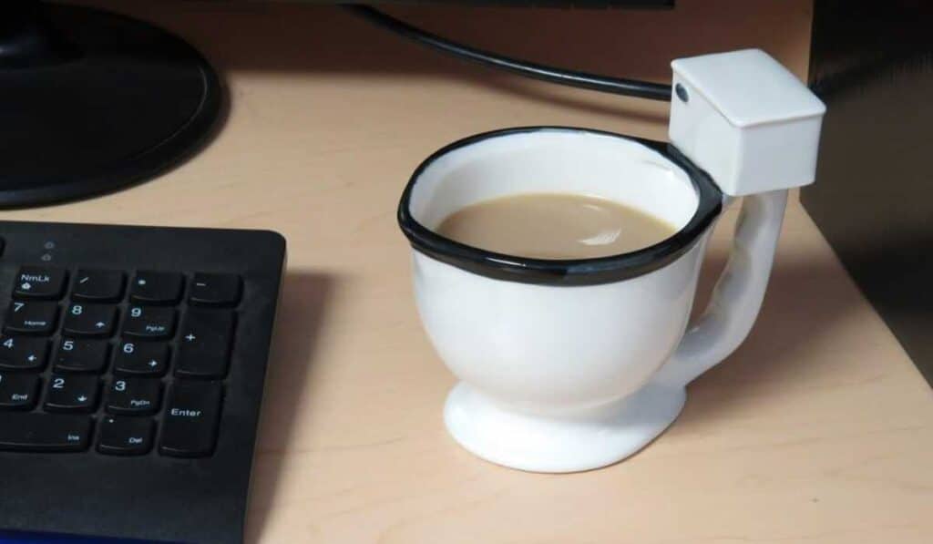 strange products on Amazon - toilet coffee mug