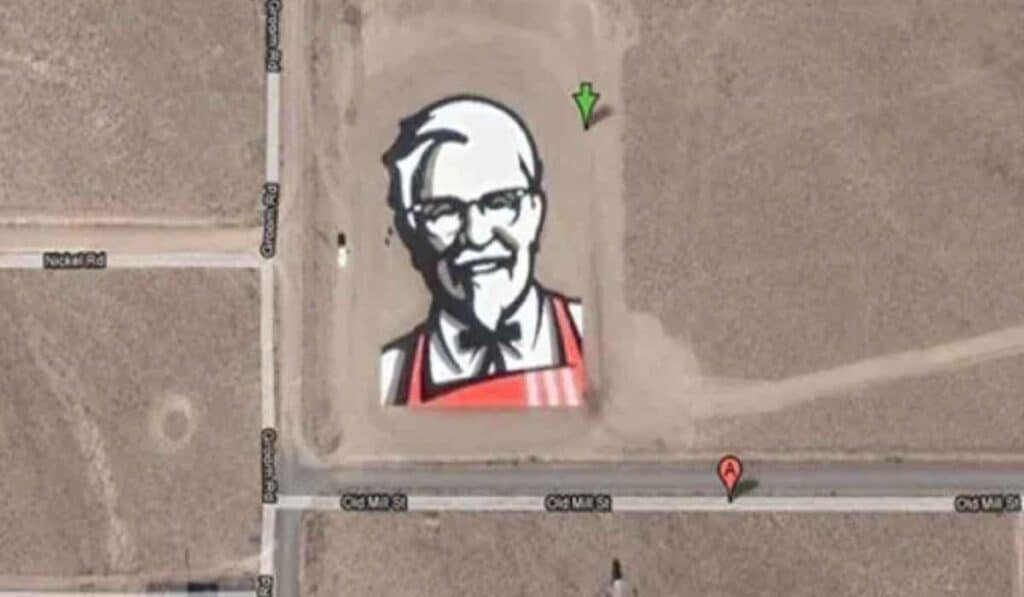 KFC branding - funny pictures from google street view