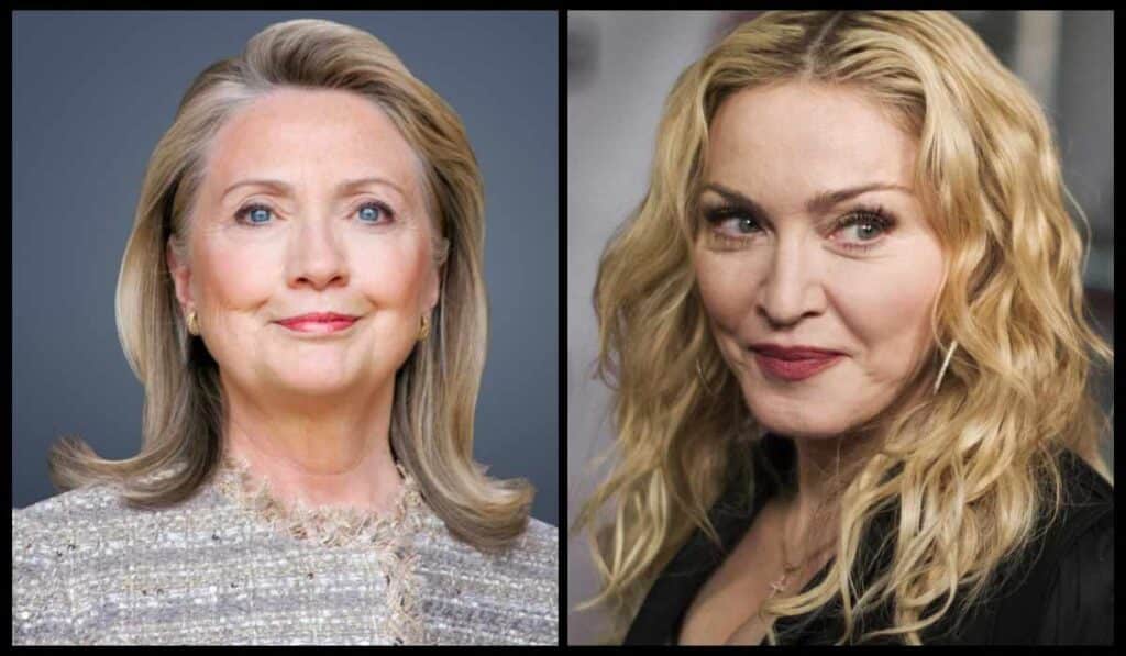 Hillary Clinton And Madonna are distant blood relatives