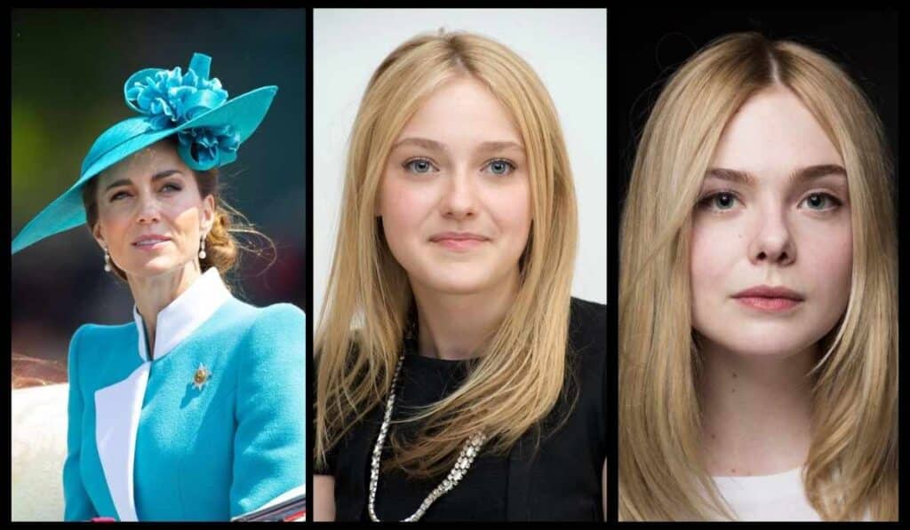 Kate Middleton And Dakota And Elle Fanning are related