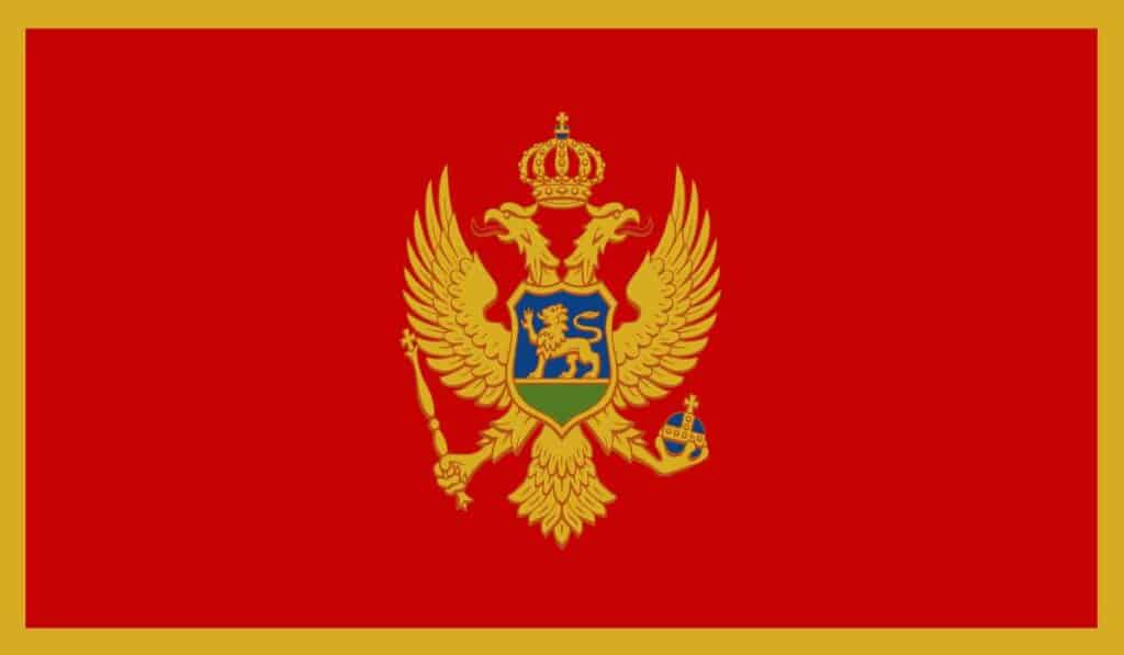 Montenegro - animals on national flags
