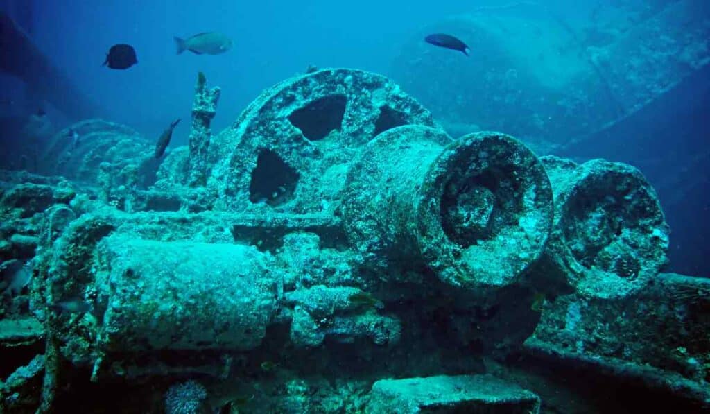 The wreckage of SS Thistlegorm