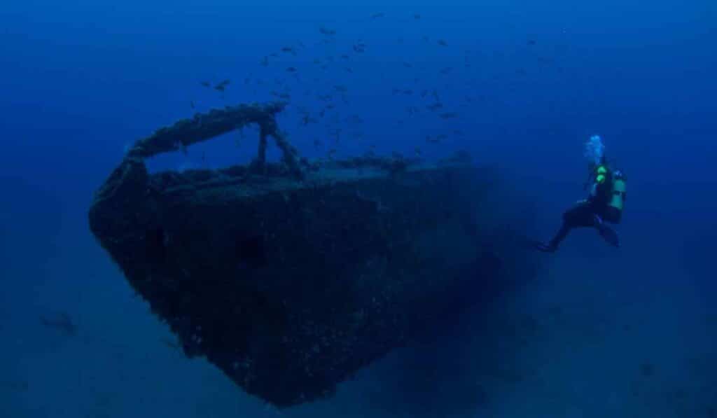 The shipwreck of SS Yongala