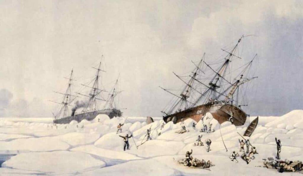 The underwater wreck of The Breadalbane