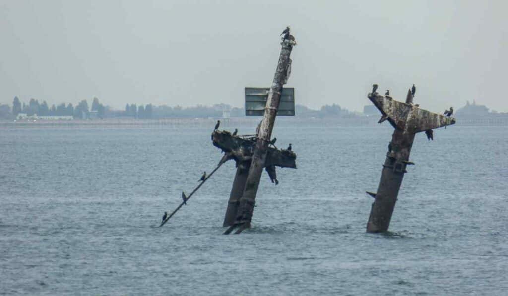 The SS Richard Montgomery - sunken ship in the ocean
