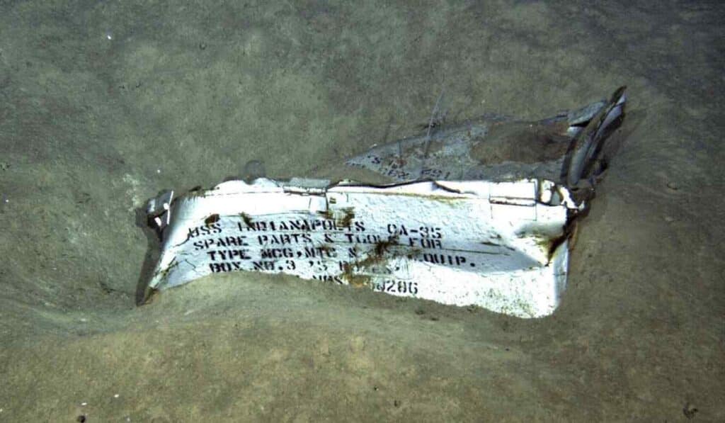 Underwater wreckage of USS Indianapolis