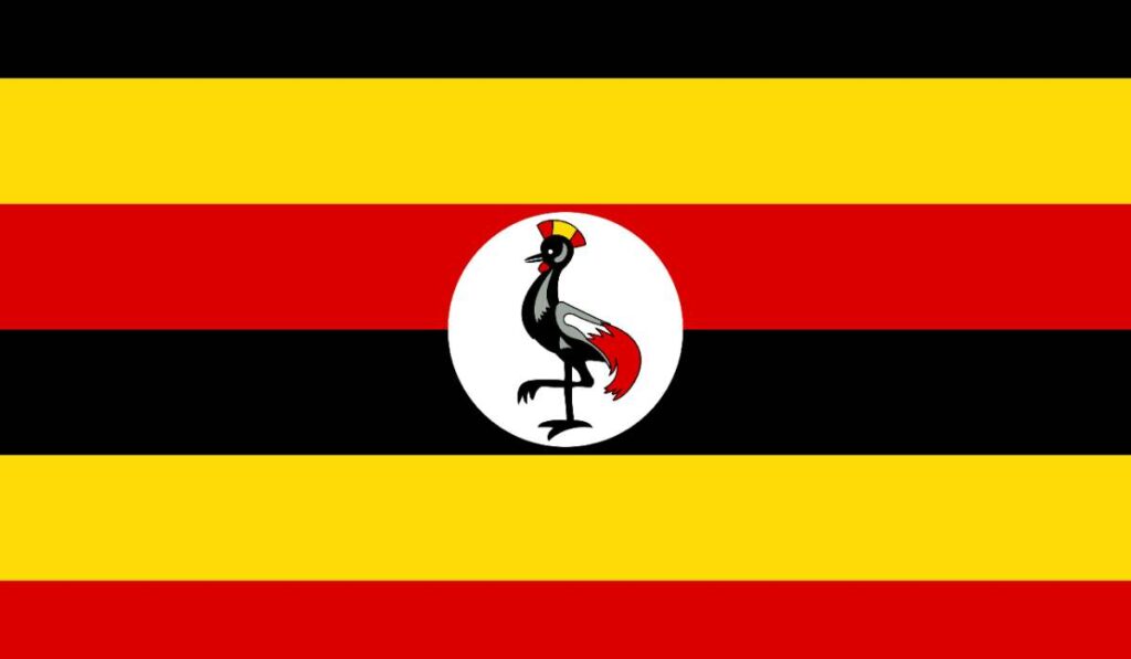 Flags with birds - Uganda