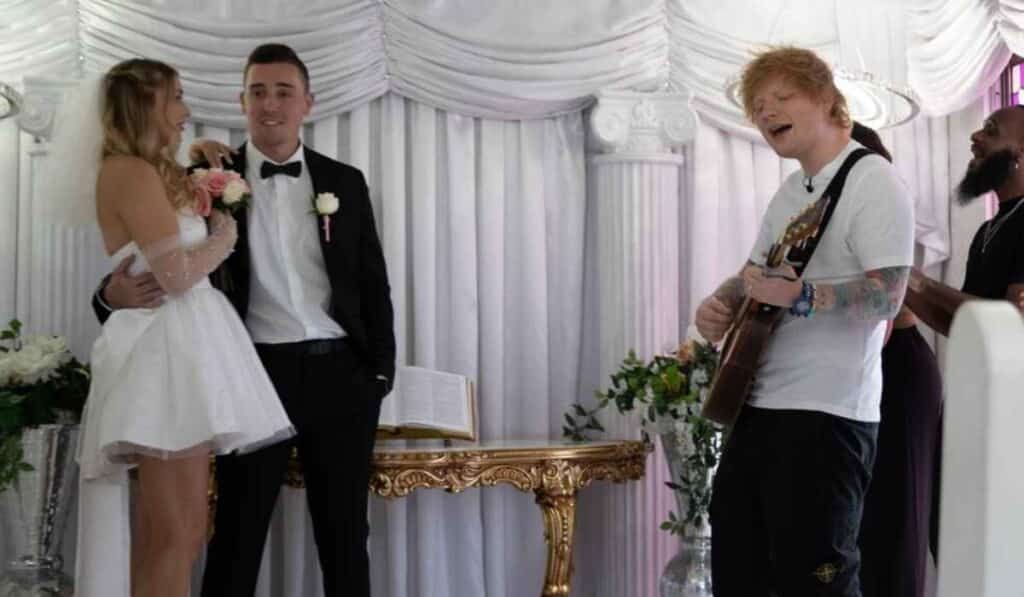 Ed Sheeran wedding crash
